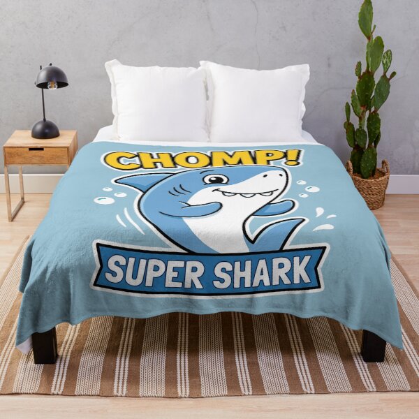 Item preview, Super Shark Chomp Cute Ocean Animal designed and sold by SplashTastic.