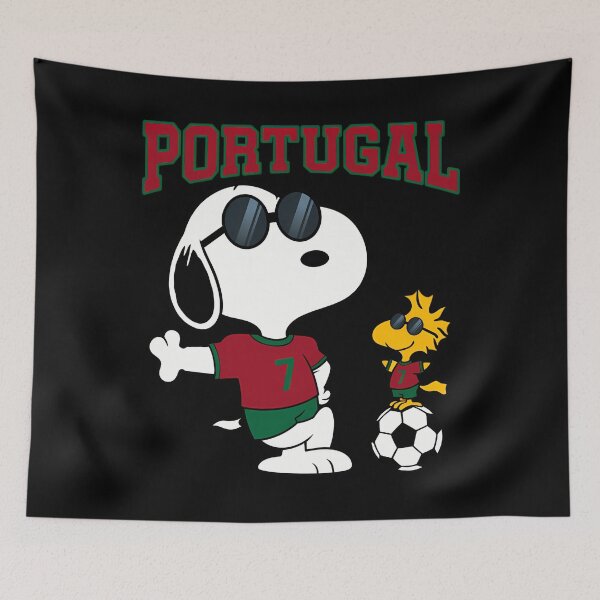Item preview,  Snoopy Soccer Joe Cool Portugal Football Fan Carto designed and sold by DoctorDesign99.