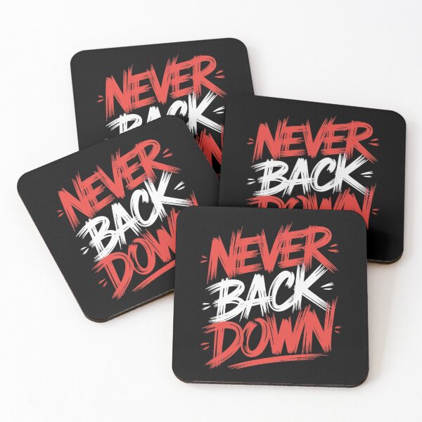 Item preview, Never Back Down designed and sold by UrbanChillz.
