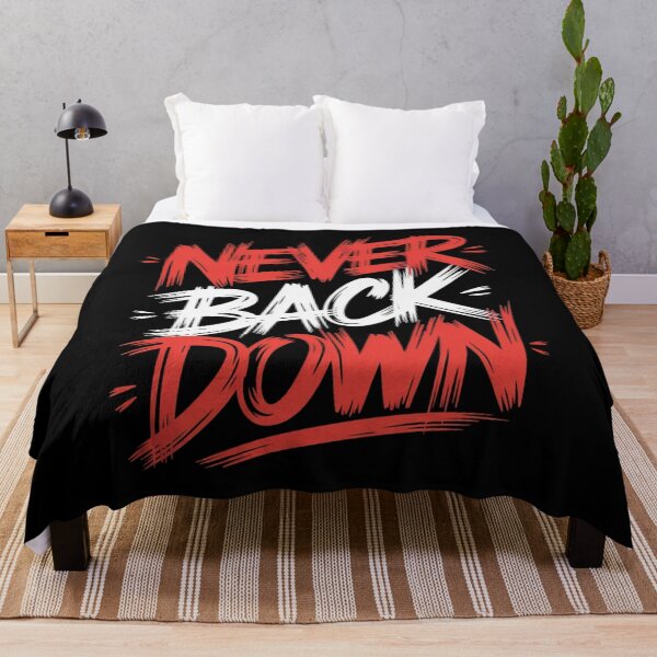 Item preview, Never Back Down designed and sold by UrbanChillz.