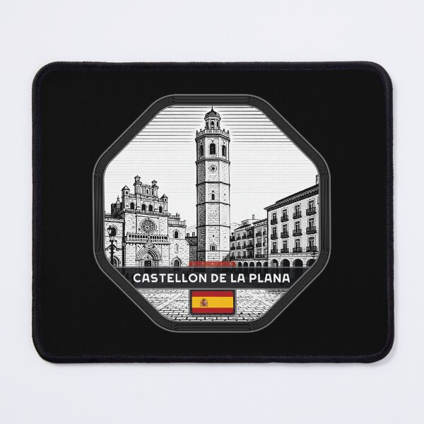 Item preview, Castellon de La Plana Spain Linocut Style designed and sold by Thistle-TShop.