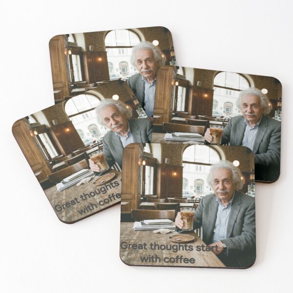 Item preview, Great thoughts start with coffee  designed and sold by Positive Shift.