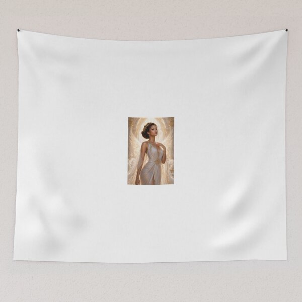 Item preview, Angelic Woman in White and Gold Gown designed and sold by CathryneDelamort.