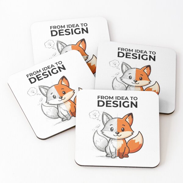 Item preview, From Idea To Design Fox Shirt Graphic Designer Gift Artist Fox Creative Designer Tee designed and sold by Sky-bully.