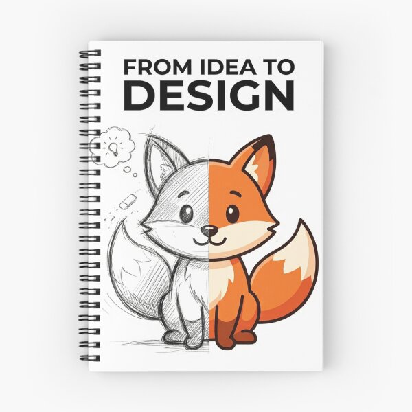 Item preview, From Idea To Design Fox Shirt Graphic Designer Gift Artist Fox Creative Designer Tee designed and sold by Sky-bully.