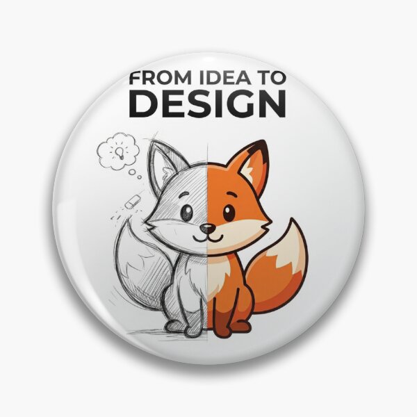 Item preview, From Idea To Design Fox Shirt Graphic Designer Gift Artist Fox Creative Designer Tee designed and sold by Sky-bully.