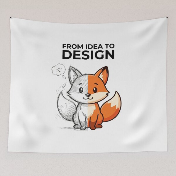 Item preview, From Idea To Design Fox Shirt Graphic Designer Gift Artist Fox Creative Designer Tee designed and sold by Sky-bully.