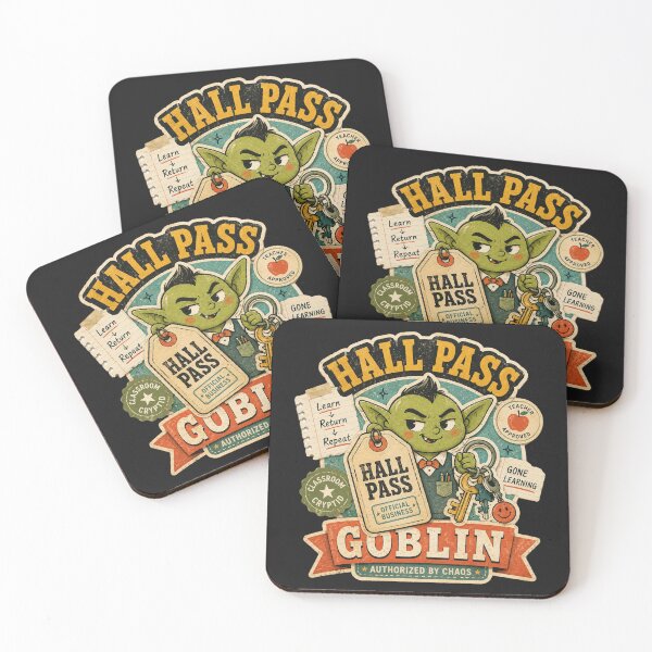 Item preview, Hall Pass Goblin — Authorized by Chaos designed and sold by StillWildink.