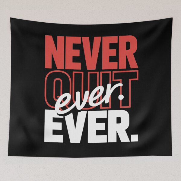 Item preview, Never Quit designed and sold by UrbanChillz.