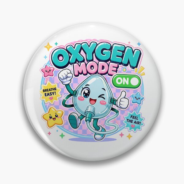 Item preview, OXYGEN MODE ON Cute Oxygen Mask Clock Design | Kawaii Respiratory Therapist Gift | Anime Medical Mascot Wall Clock | Healthcare Worker Decor designed and sold by ClinicalHubs.
