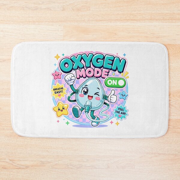 Item preview, OXYGEN MODE ON Cute Oxygen Mask Clock Design | Kawaii Respiratory Therapist Gift | Anime Medical Mascot Wall Clock | Healthcare Worker Decor designed and sold by ClinicalHubs.