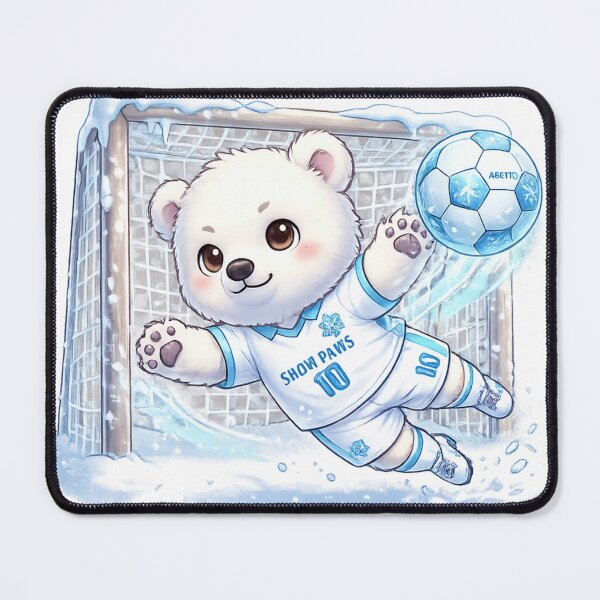 Item preview, Polar Bear Soccer Goalkeeper Kawaii Winter Animal Design designed and sold by josflo12.