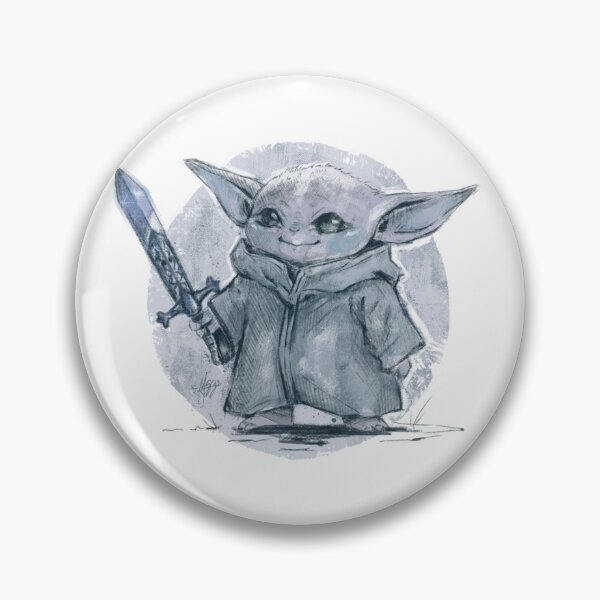 Item preview, BABY YODA WARRIOR BLUE STEEL designed and sold by melyverso.