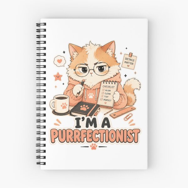 Item preview, I’m a Purrfectionist Cute Cat designed and sold by MoodCats.