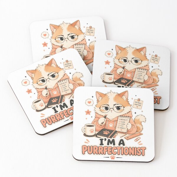Item preview, I’m a Purrfectionist Cute Cat designed and sold by MoodCats.