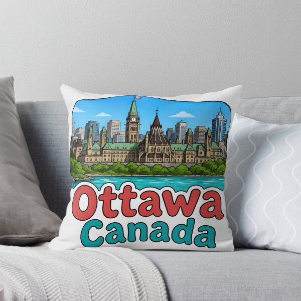 Item preview, Ottawa Ontario Canada Cute Cityscape Parliament  designed and sold by HowToCanadian.