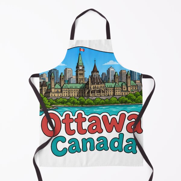 Item preview, Ottawa Ontario Canada Cute Cityscape Parliament  designed and sold by HowToCanadian.