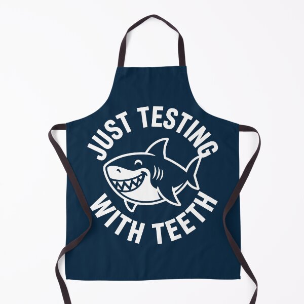 Item preview, Just Testing With Teeth Smiling Shark Wildlife designed and sold by SplashTastic.