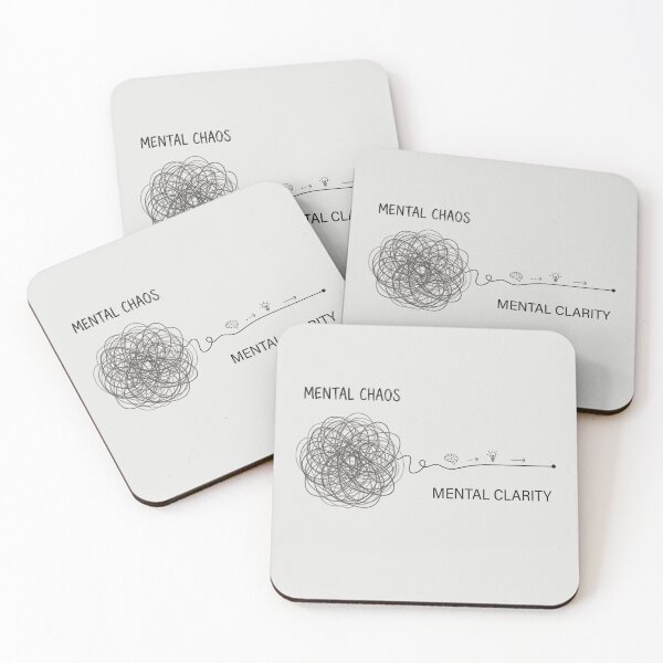 Item preview,  Mental Clarity Scribble Line  designed and sold by VibeShift Studio.