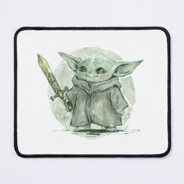 Item preview, BABY YODA WARRIOR LIME GREEN designed and sold by melyverso.