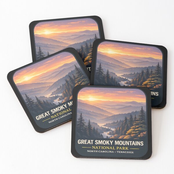 Item preview, Smoky Mountains Layered Hills Sunset View designed and sold by wildexperience.