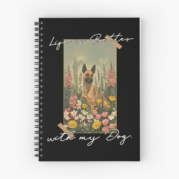 Item preview, Funny Belgian Malinois Life is Better Floral Cottagecore Mom Dad Kids designed and sold by rafaeltto.