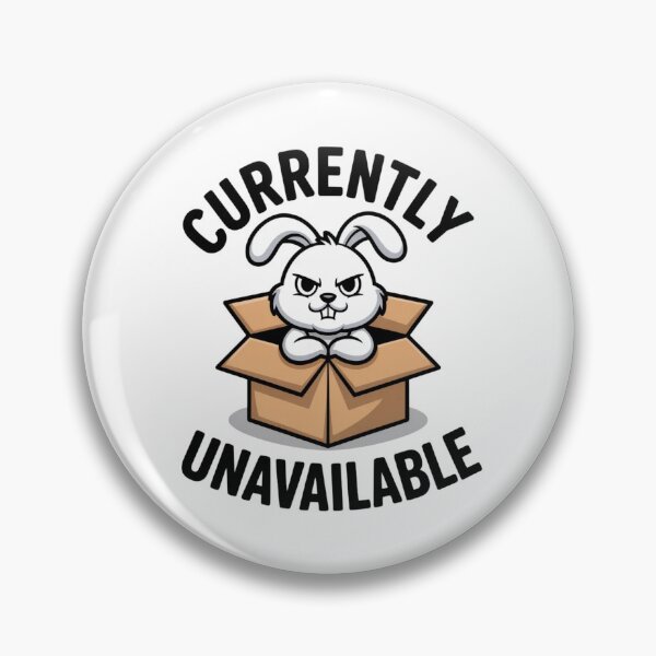Item preview, Funny Introvert Rabbit Currently Unavailable Sticker designed and sold by Mr-wow.