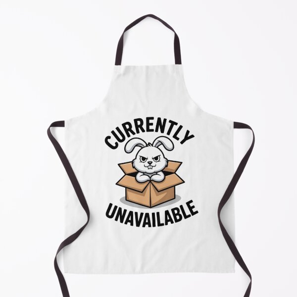 Item preview, Funny Introvert Rabbit Currently Unavailable Sticker designed and sold by Mr-wow.