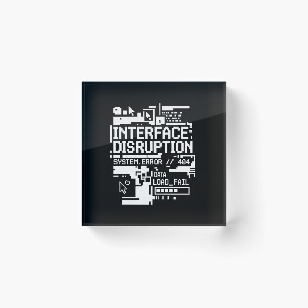 Item preview, Interface Disruption System Error Glitch Art designed and sold by SplashTastic.