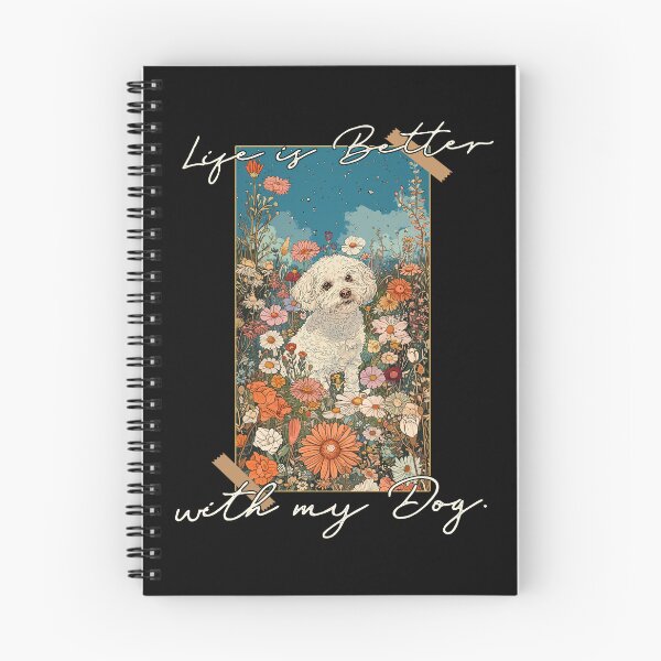 Item preview, Funny Bichon Frise Life is Better Floral Cottagecore Mom Dad Kids designed and sold by rafaeltto.