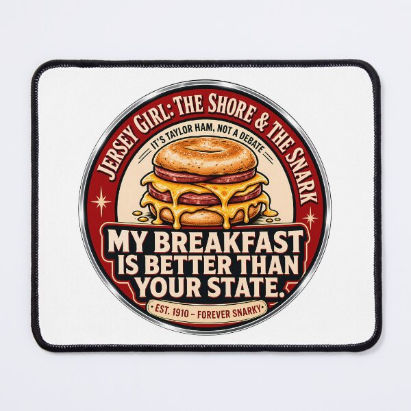 Item preview, Jersey Girl Taylor Ham Breakfast Badge designed and sold by JerseyGirls.