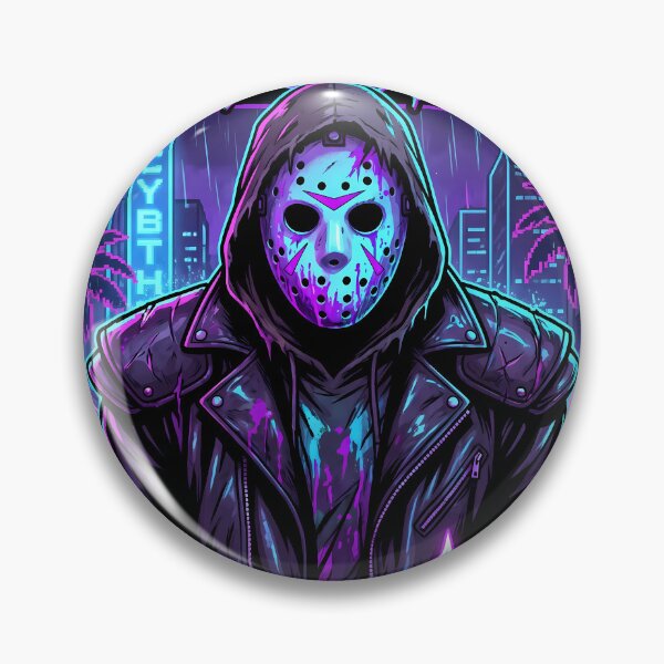 Item preview, Horror Synthwave Slasher Killer 80s neon designed and sold by Lukars77.