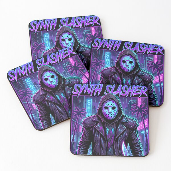 Item preview, Horror Synthwave Slasher Killer 80s neon designed and sold by Lukars77.
