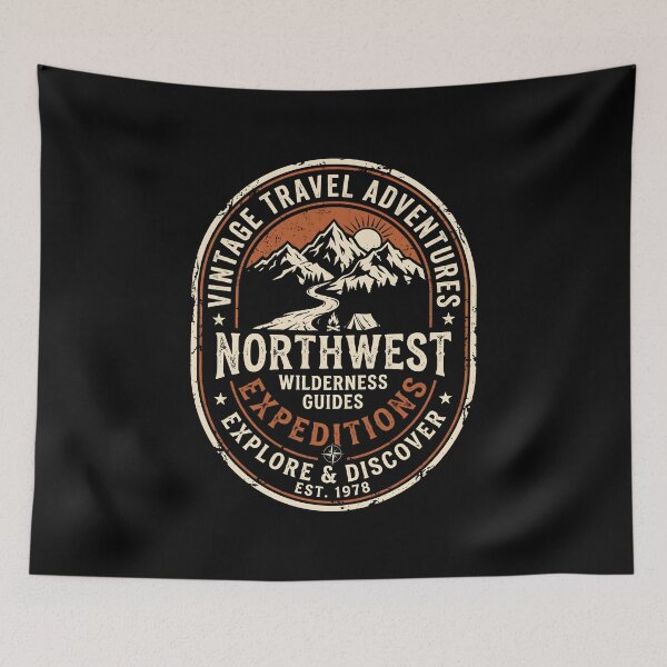 Item preview, Northwest Expeditions Vintage Mountain Travel Adventure designed and sold by SplashTastic.
