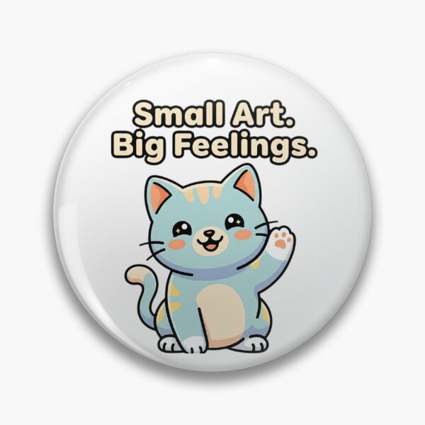 Item preview, Small Art Big Feelings Cat Shirt Cute Kawaii Cat Gift Cat Lover Artist Cat Mom Tee designed and sold by Sky-bully.