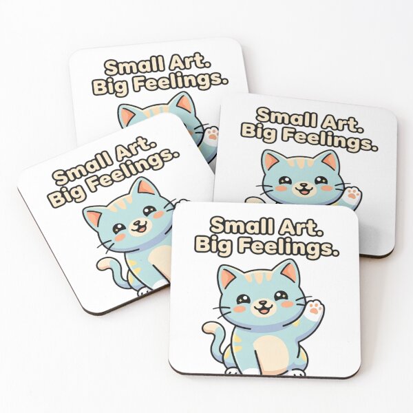 Item preview, Small Art Big Feelings Cat Shirt Cute Kawaii Cat Gift Cat Lover Artist Cat Mom Tee designed and sold by Sky-bully.