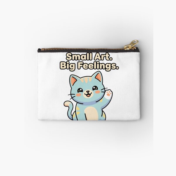 Item preview, Small Art Big Feelings Cat Shirt Cute Kawaii Cat Gift Cat Lover Artist Cat Mom Tee designed and sold by Sky-bully.