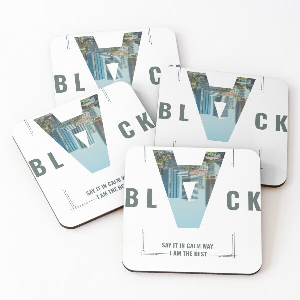 Item preview, Black Block Urban Streetwear Typography Art designed and sold by GraphixByHub.