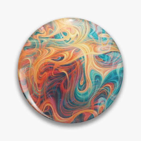 Item preview, Vibrant Fluid Marble Swirl | Abstract Psychedelic Wave Art | Colorful Cosmic Smoke Pattern designed and sold by SergioMiklos.