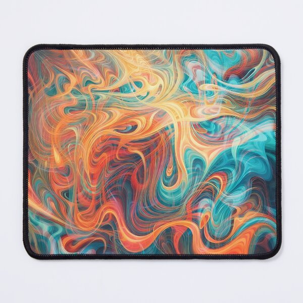 Item preview, Vibrant Fluid Marble Swirl | Abstract Psychedelic Wave Art | Colorful Cosmic Smoke Pattern designed and sold by SergioMiklos.