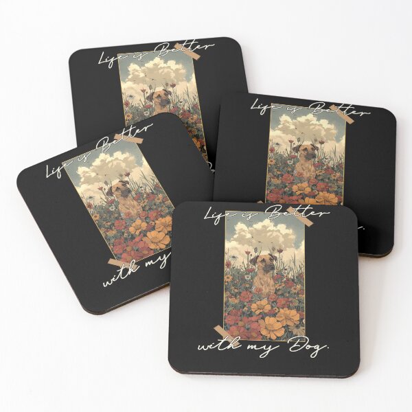 Item preview, Funny Black Mouth Cur Life is Better Floral Cottagecore Mom Dad Kids designed and sold by rafaeltto.