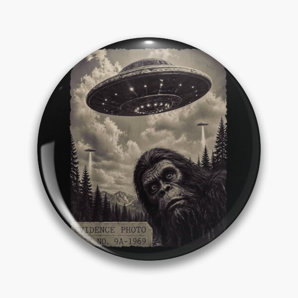 Item preview, Vintage Bigfoot Evidence Photo 1969 - Sasquatch and UFO Encounter designed and sold by haitrieuic96.