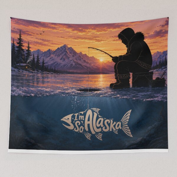 Item preview, I'm So Alaska Ice Fishing  designed and sold by YahnaKay.