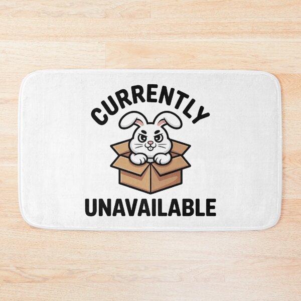 Item preview, Cute Grumpy Bunny Anti Social Meme Art designed and sold by Mr-wow.