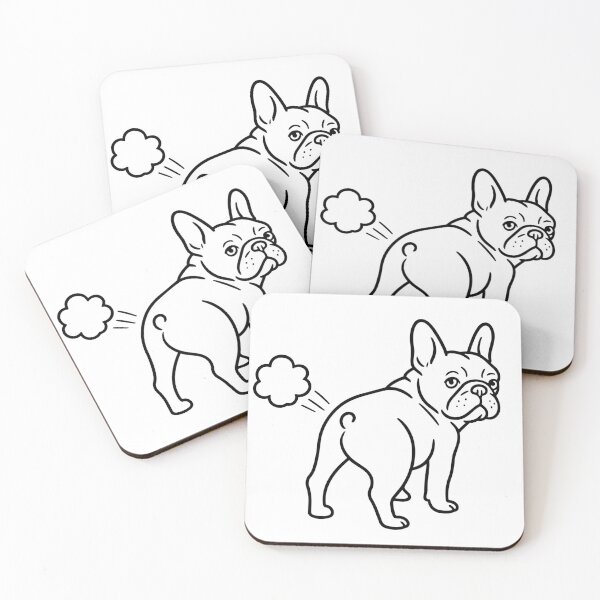 Item preview, Farting French Bulldog Line Art designed and sold by calebshops.