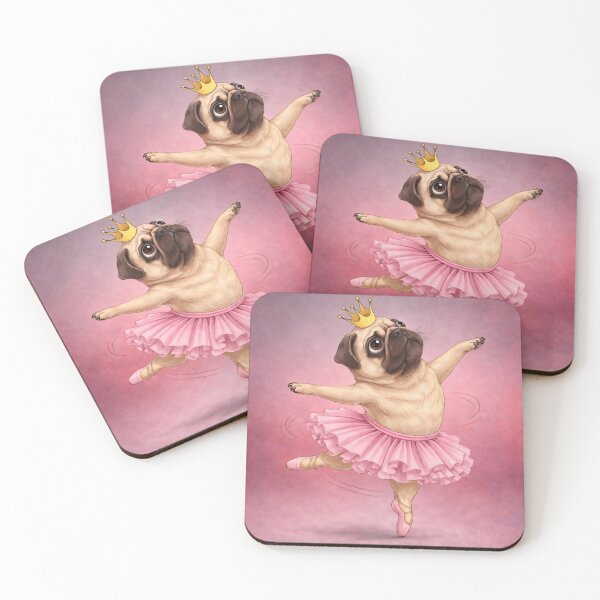 Item preview, Pug Ballerina Princess – Funny Cute Dancing Pug designed and sold by Darlin8888.