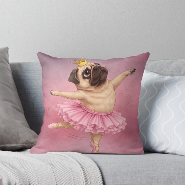 Item preview, Pug Ballerina Princess – Funny Cute Dancing Pug designed and sold by Darlin8888.