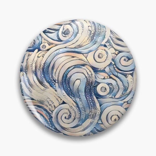 Item preview, Mystic Ocean Swirls Pattern | Pearlescent Nautical Mosaic Art | Dreamy Sea Wave Texture designed and sold by SergioMiklos.