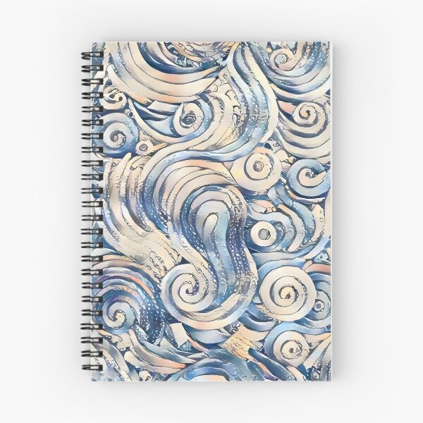 Item preview, Mystic Ocean Swirls Pattern | Pearlescent Nautical Mosaic Art | Dreamy Sea Wave Texture designed and sold by SergioMiklos.