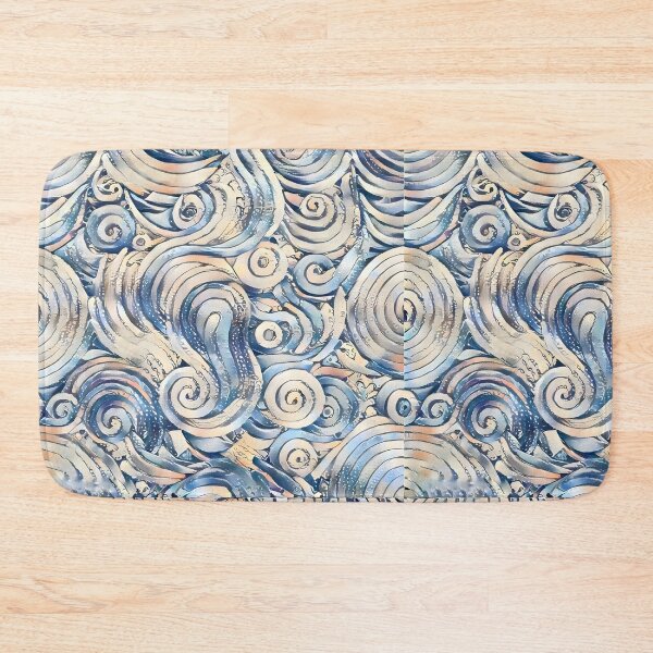 Item preview, Mystic Ocean Swirls Pattern | Pearlescent Nautical Mosaic Art | Dreamy Sea Wave Texture designed and sold by SergioMiklos.
